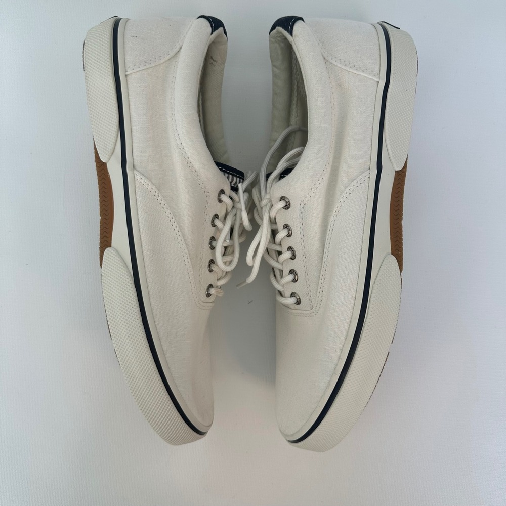 Sperry Top-Sider Mens White Canvas Boat Shoes Sneakers Size‎ 12 STS22131 - Picture 13 of 16
